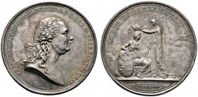 Altdeutsche Münzen und Medaillen 
 Württemberg 
 Friedrich II./I. 1797-1806-1816 
 Silbermedaille 1803 von J.L. Wagner, auf die Erhebung Württember...
