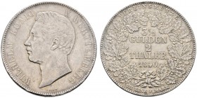 Altdeutsche Münzen und Medaillen 
 Württemberg 
 Wilhelm I. 1816-1864 
 Doppelter Vereinstaler 1840. KR 89, AKS 62, J. 71, Thun 436, Kahnt 590. seh...
