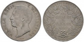 Altdeutsche Münzen und Medaillen 
 Württemberg 
 Wilhelm I. 1816-1864 
 Doppelter Vereinstaler 1840. KR 89, AKS 62, J. 71, Thun 436, Kahnt 590. min...