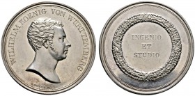 Altdeutsche Münzen und Medaillen 
 Württemberg 
 Wilhelm I. 1816-1864 
 Silberne Prämienmedaille o.J. (verliehen 1829-ca. 1867) von J.L. Wagner, de...
