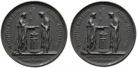 Altdeutsche Münzen und Medaillen 
 Württemberg 
 Wilhelm I. 1816-1864 
 Geschwärzte Eisengußmedaille 1819 von J.L. Wagner, auf den württembergische...