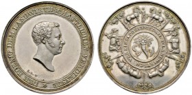 Altdeutsche Münzen und Medaillen 
 Württemberg 
 Wilhelm I. 1816-1864 
 Silberne Prämienmedaille o.J. (verliehen 1826-ca. 1836) von J.L. Wagner, de...