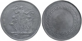 Altdeutsche Münzen und Medaillen 
 Württemberg 
 Wilhelm I. 1816-1864 
 Set von 2 einseitigen Blei/Zinn-Abschlägen der Prämienmedaille o.J. (1835) ...