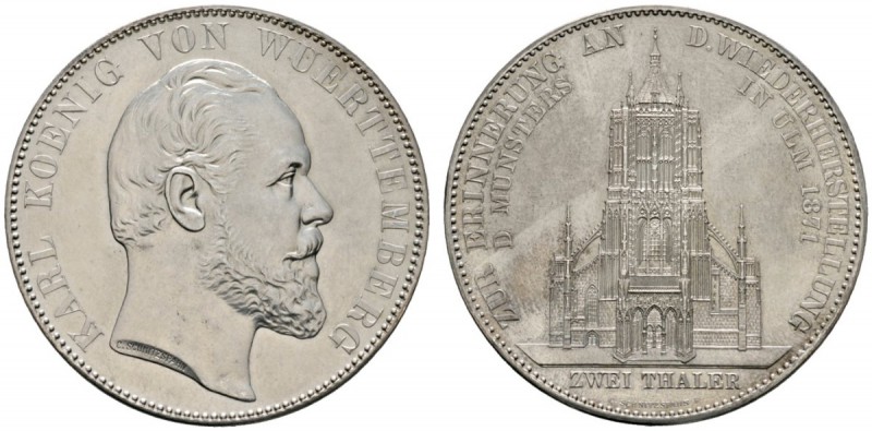 Altdeutsche Münzen und Medaillen 
 Württemberg 
 Karl 1864-1891 
 &quot;Doppe...