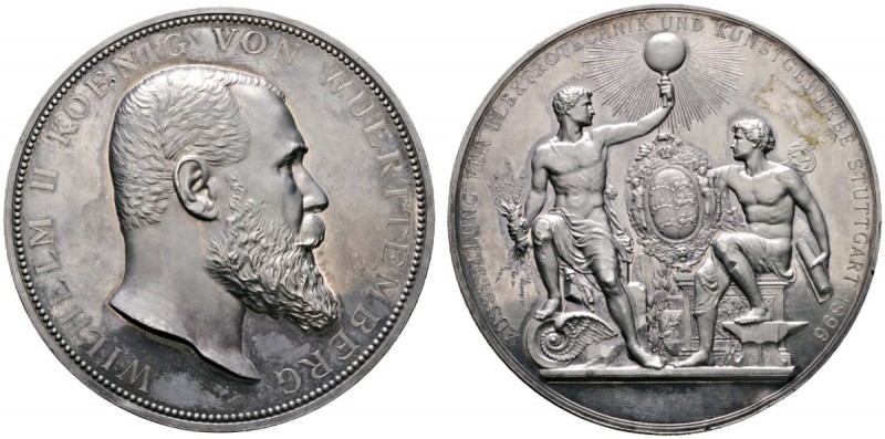 Altdeutsche Münzen und Medaillen 
 Württemberg 
 Wilhelm II. 1891-1918 
 Silb...