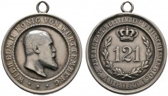 Altdeutsche Münzen und Medaillen 
 Württemberg 
 Wilhelm II. 1891-1918 
 Tragbare, silberne Prämienmedaille o.J. (1900) von W. Mayer, für das Preis...