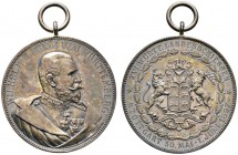 Altdeutsche Münzen und Medaillen 
 Württemberg 
 Wilhelm II. 1891-1918 
 Tragbare Silbermedaille 1897 von Mayer und Wilhelm, auf das 16. württember...