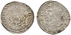 Altdeutsche Münzen und Medaillen 
 Württemberg-Mömpelgard 
 Friedrich 1581-1608 
 2 Kreuzer 1594 -Reichenweier-. Mit Titulatur Kaiser Rudolf II. Kl...