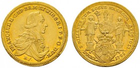 Altdeutsche Münzen und Medaillen 
 Würzburg-Bistum 
 Franz Ludwig von Erthal 1779-1795 
 Dukat 1785. Stempel von Riesing. Brustbild nach rechts / D...
