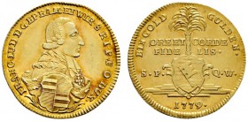 Altdeutsche Münzen und Medaillen 
 Würzburg-Bistum 
 Franz Ludwig von Erthal 1779-1795 
 Neujahrs-Goldgulden 1779. Stempel von Riesing. Brustbild n...