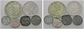 Lots altdeutscher Münzen und Medaillen 
 18 Stücke: Diverse Kleinmünzen von WÜRTTEMBERG . Dabei 15 Kreuzer 1759, 1/2 Gulden 1838, 6 Kreuzer 1842 sowi...