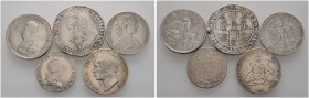 Lots altdeutscher Münzen und Medaillen 
 25 Stücke: Dabei BAYERN, Madonnentaler 1767; BRAUNSCHWEIG, Taler 1725; FRANKFURT, Vereinstaler 1860; HAMBURG...