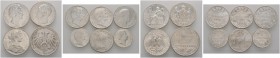 Lots altdeutscher Münzen und Medaillen 
 10 Stücke: BAYERN, Siegestaler 1871, Gulden 1841 und 1844, 1/2 Gulden 1844 und 1870; FRANKFURT, Vereinstaler...