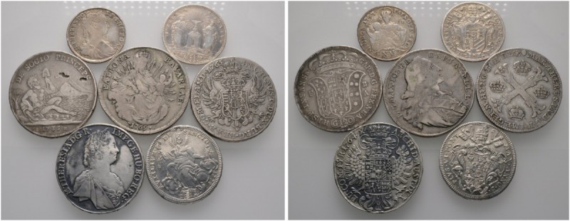 Lots altdeutscher Münzen und Medaillen 
 7 Stücke: BAYERN, Madonnentaler 1769; ...