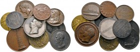Lots altdeutscher Münzen und Medaillen 
 11 Stücke: BAYERN, Eisenmedaille o.J. von Losch und 1918 Goldene Hochzeit; DÜSSELDORF, Bronzemedaille 1888 a...