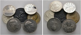 Lots altdeutscher Münzen und Medaillen 
 7 Stücke: Mattierte Silbermedaille 1938 auf das Großdeutsche Reich mit Büste Hitlers, Silberner Gedächtnista...