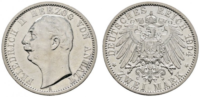 Deutsche Münzen und Medaillen ab 1871 
 Silbermünzen des Kaiserreiches 
 Anhal...