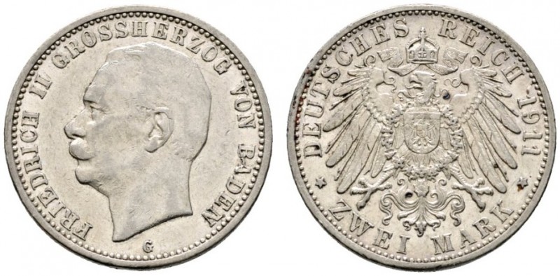 Deutsche Münzen und Medaillen ab 1871 
 Silbermünzen des Kaiserreiches 
 Baden...