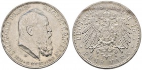 Deutsche Münzen und Medaillen ab 1871 
 Silbermünzen des Kaiserreiches 
 Bayern. Luitpold, Prinzregent 1911 
 5 Mark 1911 D. 90. Geburtstag. J. 50....