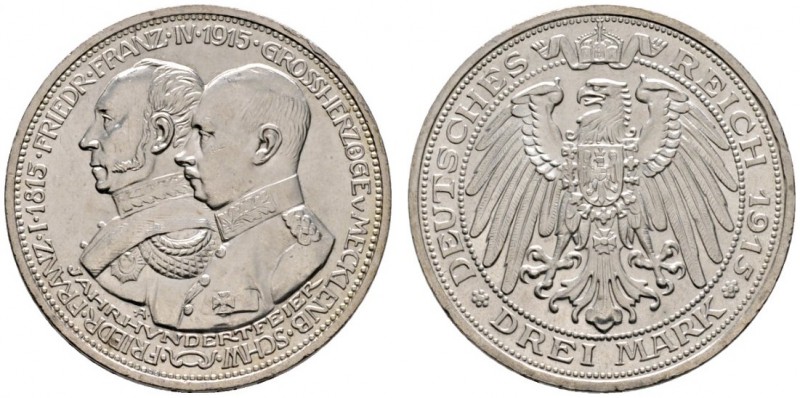 Deutsche Münzen und Medaillen ab 1871 
 Silbermünzen des Kaiserreiches 
 Lippe...