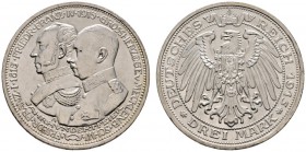 Deutsche Münzen und Medaillen ab 1871 
 Silbermünzen des Kaiserreiches 
 Lippe. Friedrich Franz IV. 1897-1918 
 3 Mark 1915 A. Hundertjahrfeier des...