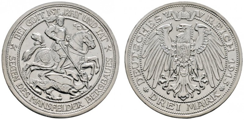 Deutsche Münzen und Medaillen ab 1871 
 Silbermünzen des Kaiserreiches 
 Preuß...