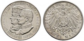 Deutsche Münzen und Medaillen ab 1871 
 Silbermünzen des Kaiserreiches 
 Sachsen. Friedrich August III. 1904-1918 
 2 Mark 1909. Uni Leipzig. J. 13...