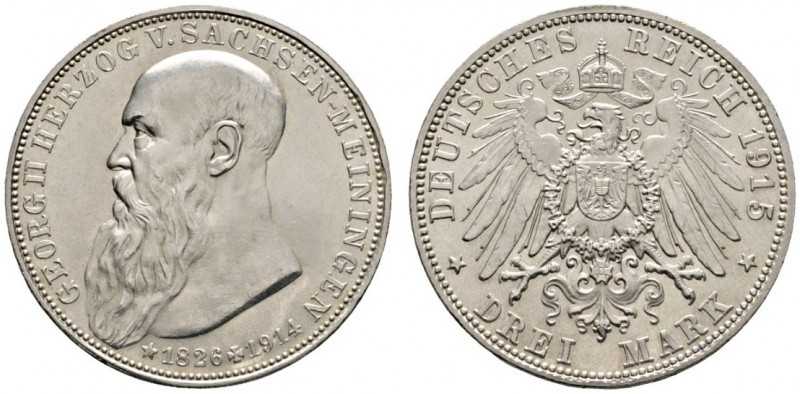 Deutsche Münzen und Medaillen ab 1871 
 Silbermünzen des Kaiserreiches 
 Sachs...