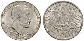 Deutsche Münzen und Medaillen ab 1871 
 Silbermünzen des Kaiserreiches 
 Schwarzburg-Sondershausen. Karl Günther 1880-1909 
 2 Mark 1905 A. Regieru...