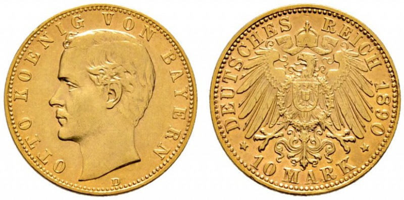 Deutsche Münzen und Medaillen ab 1871 
 Reichsgoldmünzen 
 Bayern. Otto 1886-1...