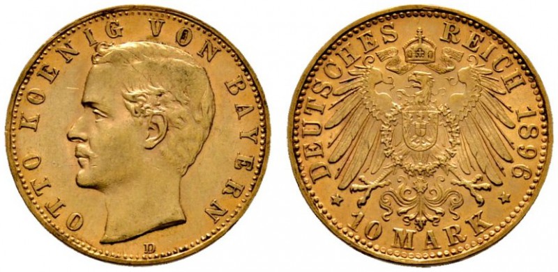 Deutsche Münzen und Medaillen ab 1871 
 Reichsgoldmünzen 
 Bayern. Otto 1886-1...