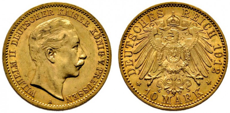 Deutsche Münzen und Medaillen ab 1871 
 Reichsgoldmünzen 
 Preußen. Wilhelm II...