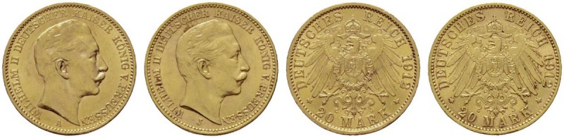 Deutsche Münzen und Medaillen ab 1871 
 Reichsgoldmünzen 
 Preußen. Wilhelm II...