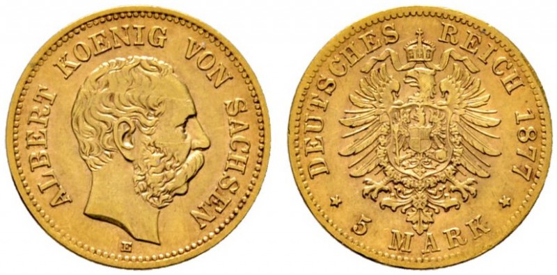 Deutsche Münzen und Medaillen ab 1871 
 Reichsgoldmünzen 
 Sachsen. Johann 185...