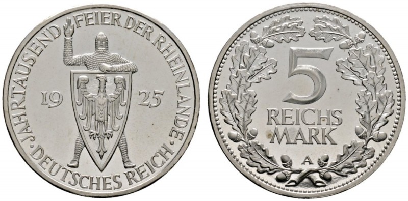 Deutsche Münzen und Medaillen ab 1871 
 Weimarer Republik 
 5 Reichsmark 1925 ...