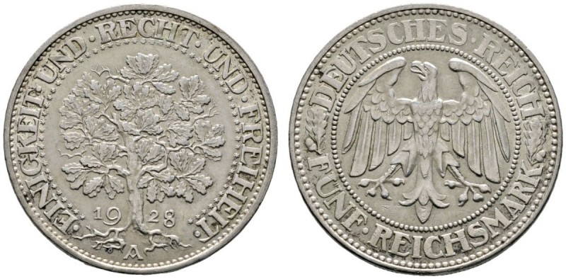 Deutsche Münzen und Medaillen ab 1871 
 Weimarer Republik 
 5 Reichsmark 1931 ...