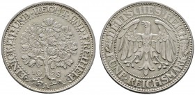 Deutsche Münzen und Medaillen ab 1871 
 Weimarer Republik 
 5 Reichsmark 1931 A. Eichbaum. J. 331. sehr schön-vorzüglich