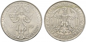 Deutsche Münzen und Medaillen ab 1871 
 Weimarer Republik 
 5 Reichsmark 1929 E. Meissen. J. 339. fast vorzüglich