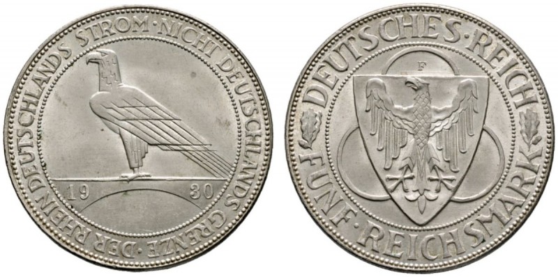 Deutsche Münzen und Medaillen ab 1871 
 Weimarer Republik 
 5 Reichsmark 1930 ...