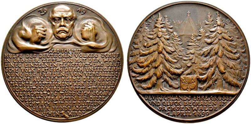Deutsche Münzen und Medaillen ab 1871 
 Weimarer Republik 
 Große Bronzegußmed...