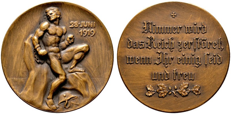 Deutsche Münzen und Medaillen ab 1871 
 Weimarer Republik 
 Bronzemedaille 191...