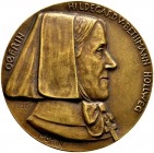 Deutsche Münzen und Medaillen ab 1871 
 Weimarer Republik 
 Einseitige Bronzegußmedaille 1930 von Morin, auf den 70. Geburtstag von Hildegard von Be...