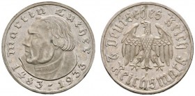 Deutsche Münzen und Medaillen ab 1871 
 Drittes Reich 
 2 Reichsmark 1933 F. Luther. J. 352. winzige Kratzer, Polierte Platte
