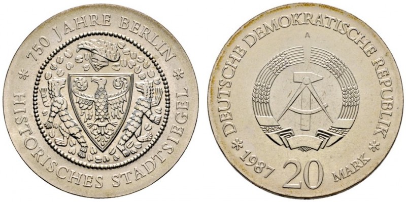 Deutsche Münzen und Medaillen ab 1871 
 Deutsche Demokratische Republik 
 20 M...