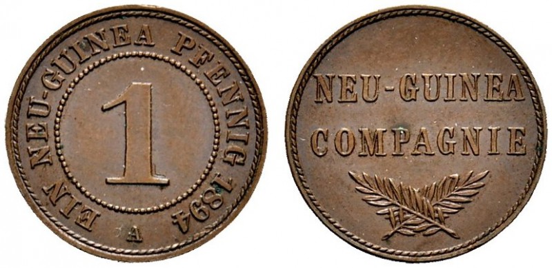 Deutsche Münzen und Medaillen ab 1871 
 Nebengebiete / Deutsch-Neuguinea 
 1 N...
