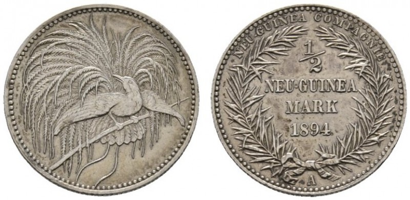 Deutsche Münzen und Medaillen ab 1871 
 Nebengebiete / Deutsch-Neuguinea 
 1/2...
