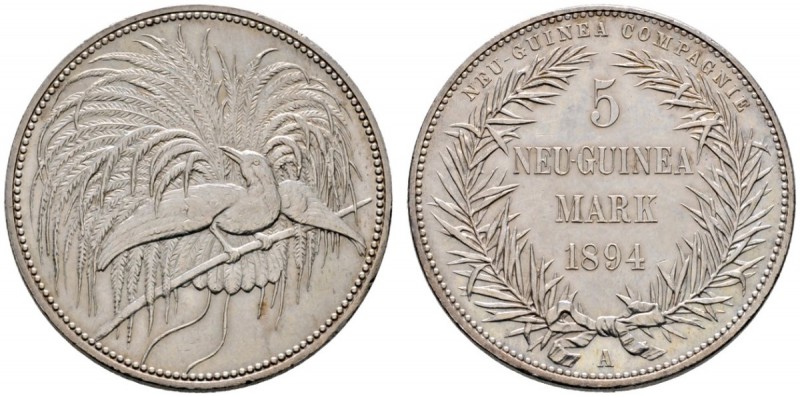 Deutsche Münzen und Medaillen ab 1871 
 Nebengebiete / Deutsch-Neuguinea 
 5 N...