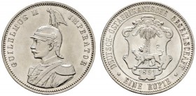 Deutsche Münzen und Medaillen ab 1871 
 Deutsch-Ostafrika 
 Rupie 1891. J. 713. Prachtexemplar, fast Stempelglanz