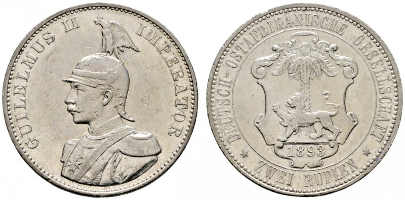 Deutsche Münzen und Medaillen ab 1871 
 Deutsch-Ostafrika 
 2 Rupien 1893. J. ...