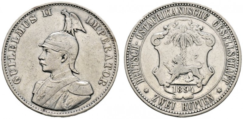 Deutsche Münzen und Medaillen ab 1871 
 Deutsch-Ostafrika 
 2 Rupien 1894. J. ...